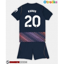 Otroške Nogometnih dresov Tottenham Hotspur Mohammed Kudus #20 Gostujoči 2026-27 Kratki rokavi (+ hlače)